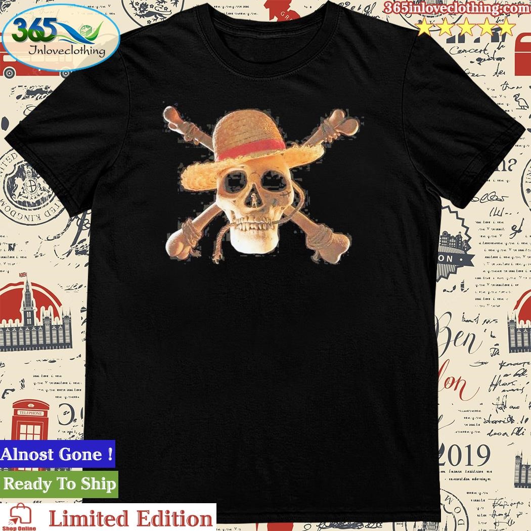 Official one Piece Straw Hats Live Action Jolly Roger T-Shirt