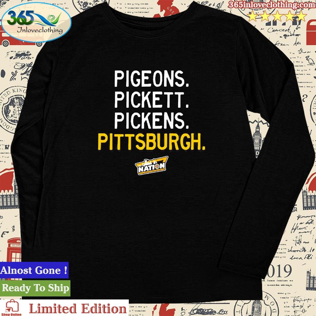 Pigeons. Pickett. Pickens. Pittsburgh. - Long Sleeve Tee Black / M