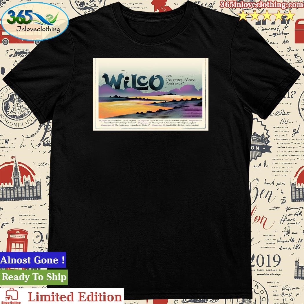 Official poster 2023 Wilco Tour UK Shirt