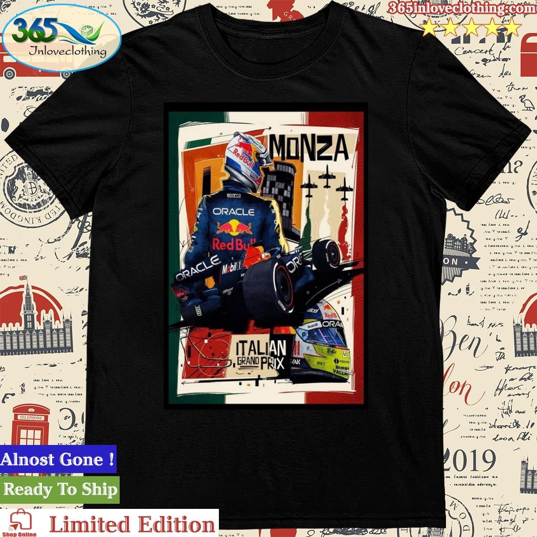 Official red Bull Italian GP 2023 Poster Shirt