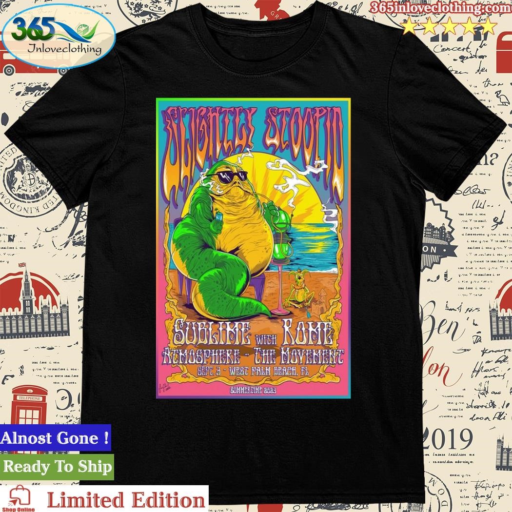 Official slightly Stoopid September 3, 2023 West Palm Beach, FL, ITHINK Financial Amphitheatre Poster Shirt