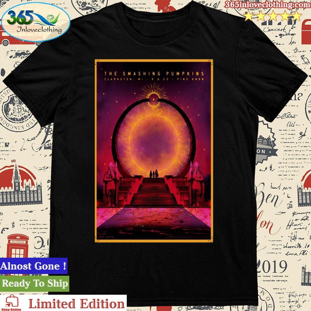 Official the Smashing Pumpkins The World Is A Vampire Tour at Pine Knob Music Theatre Sep 6, 2023 Poster Shirt
