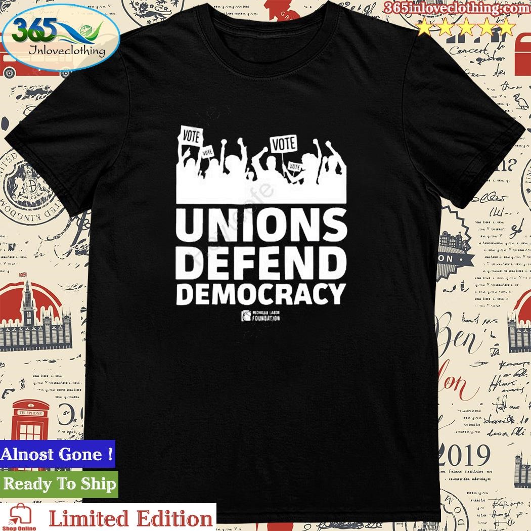 Official unions Defend Democracy T-Shirt