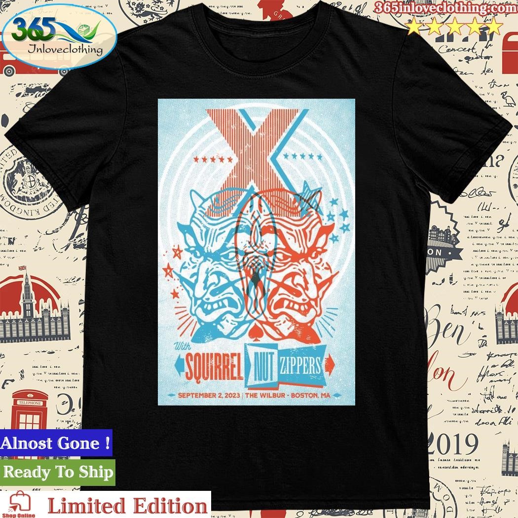 Official x The Band The Wilbur, Boston MA 2 Sept 2023 Poster Shirt