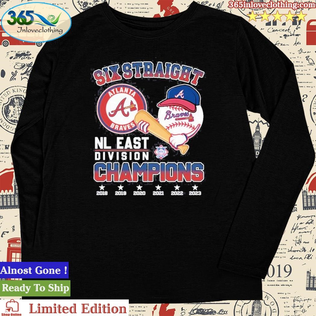 Atlanta Braves 2021 NL Champions T-Shirt from Homage. | Ash | Vintage Apparel from Homage.