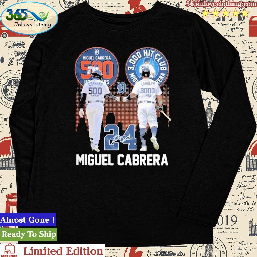 Miguel Cabrera 24 Signatures Detroit Tigers Signature Shirt - Limotees