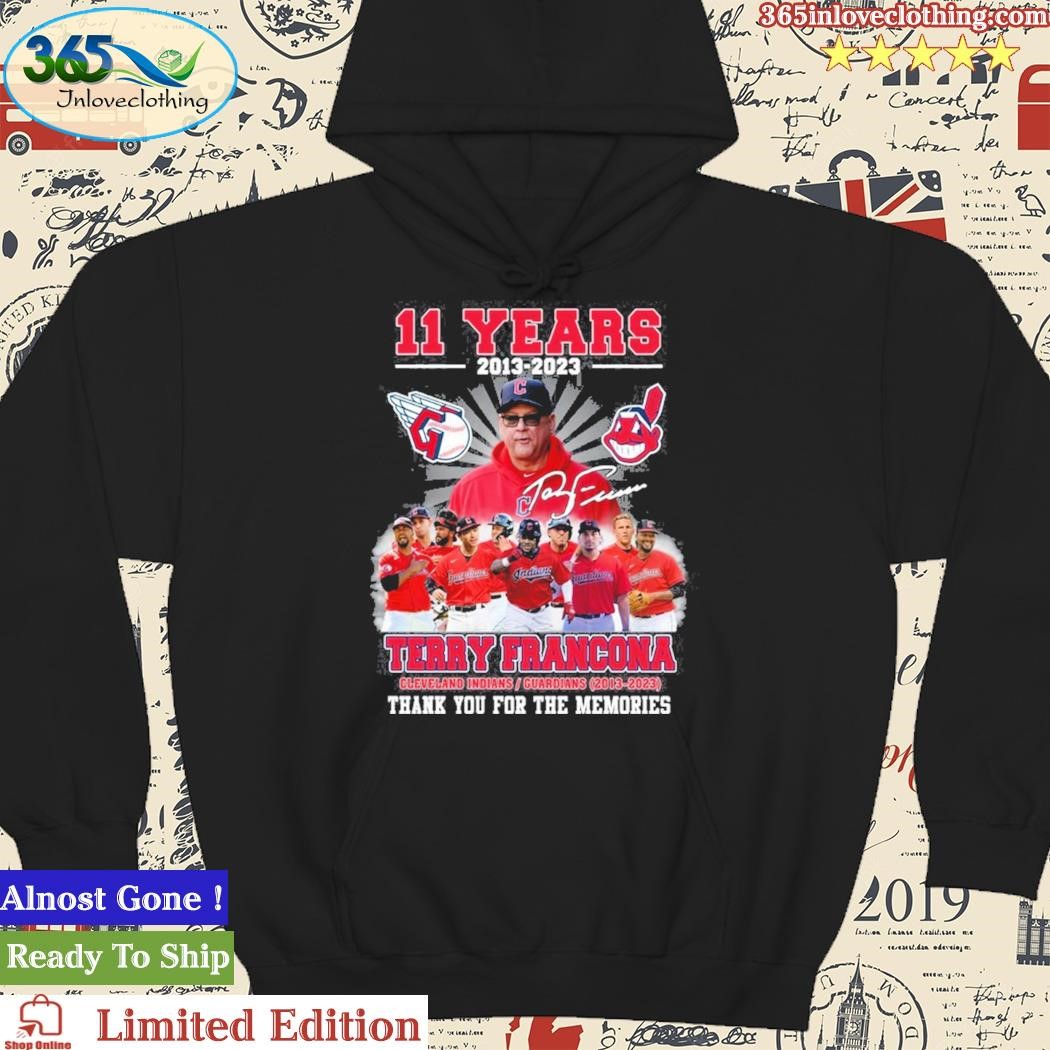 Terry Francona Cleveland Indians Guardians 2013 – 2023 Thank You For The  Memories T-shirt - Shibtee Clothing