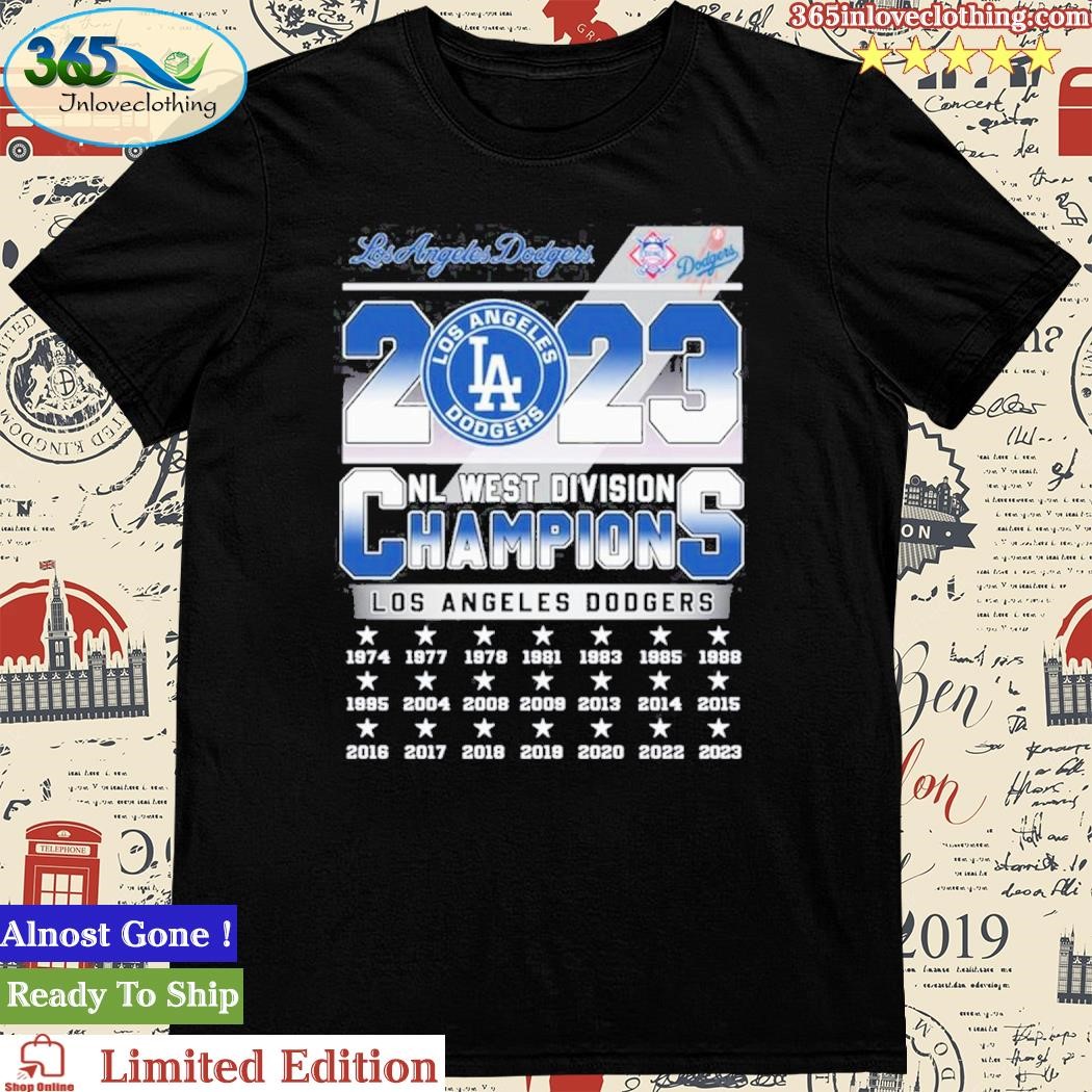 Official los Angeles Dodgers Nl West Division Champions 2023 Shirt