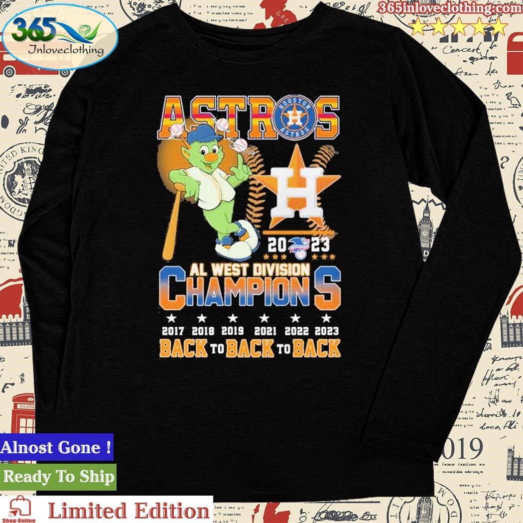 Official houston Astros AL West Division Champions Back To Back To Back T- Shirt, hoodie, sweatshirt for men and women