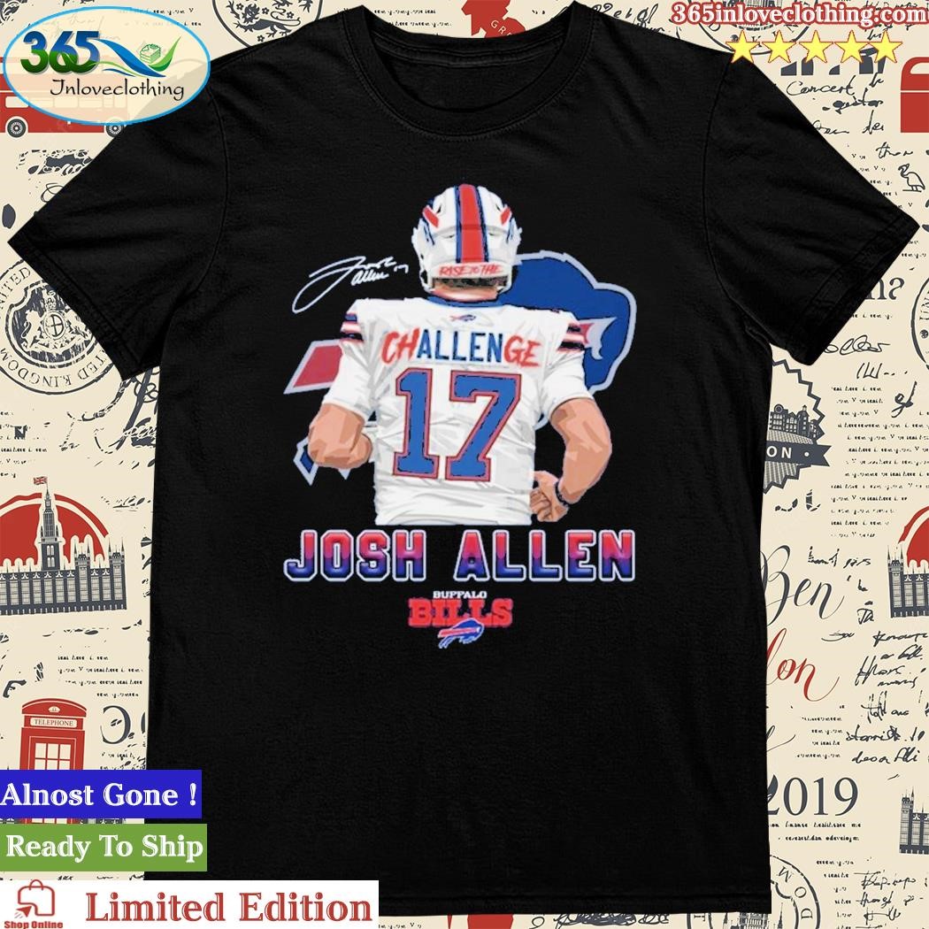 Josh Allen #17 Buffalo Bills Jumping Mens Size 5XL GREEN T Shirt