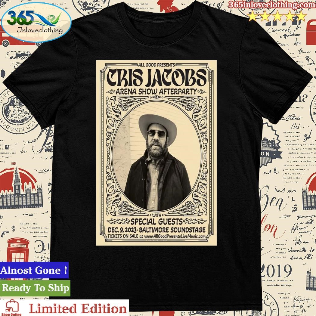 Official Cris Jacobs Arena Show Afterparty December 9th 2023 Poster Shirt