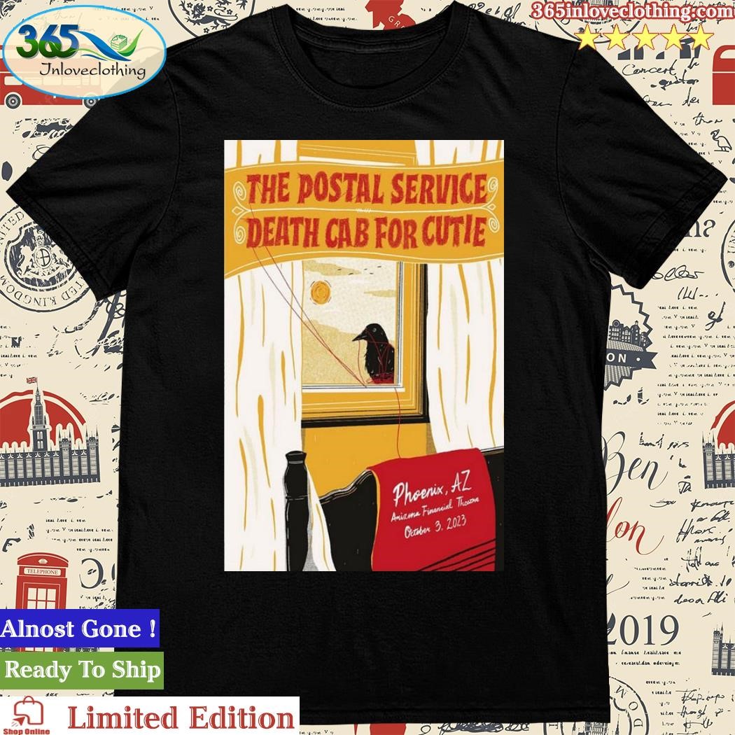 Official Death Cab For Cutie October 3 Phoenix, AZ Event Poster Shirt