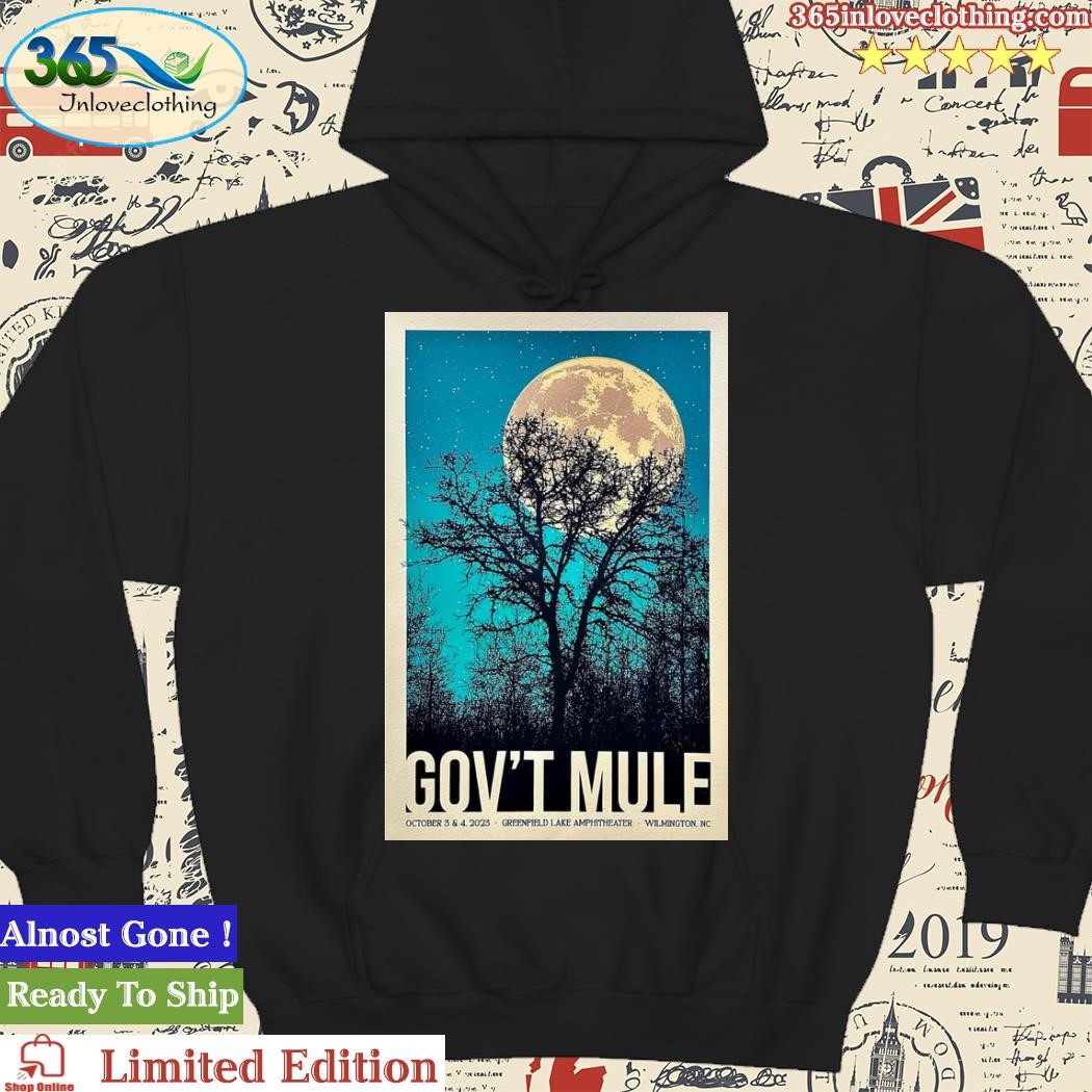 Official Gov't Mule Tour 2023 Greenfield Lake Amphitheater Wilmington, NC October 3 & 4 Poster Shirt hoodie.jpg