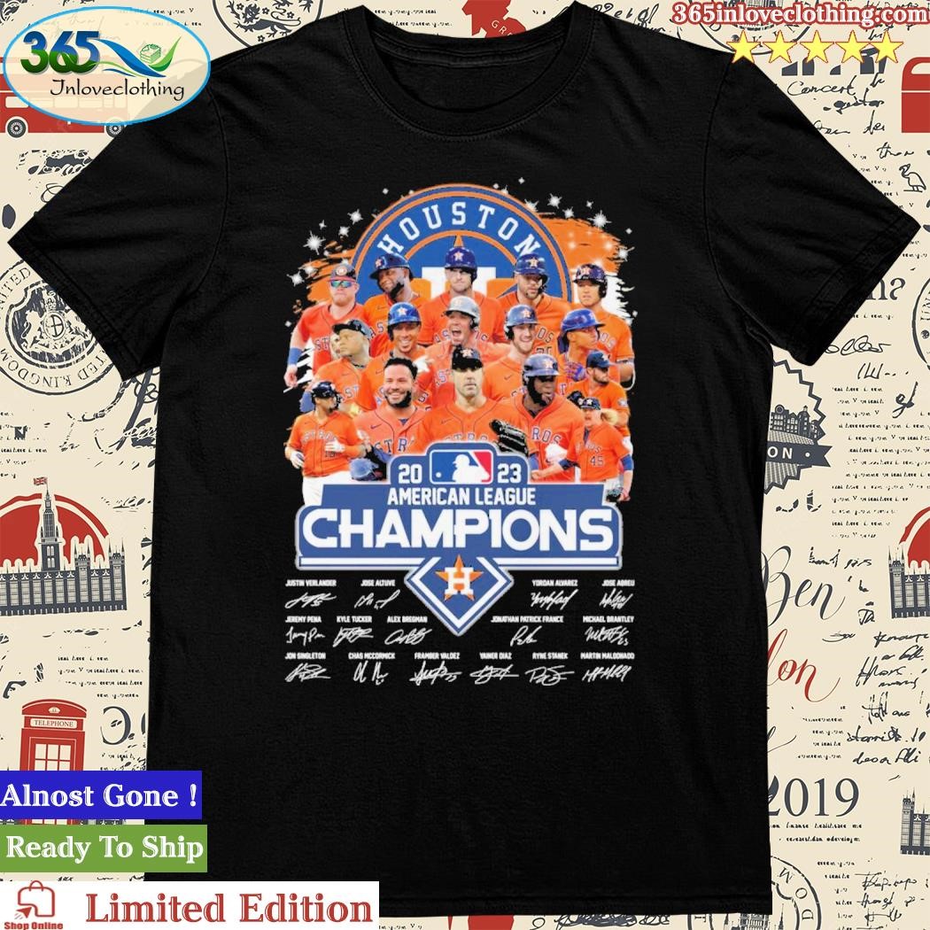 Houston Astros American League Champions 2019 signatures shirt, hoodie