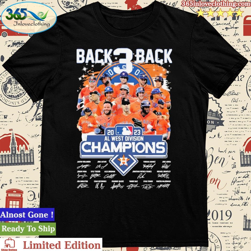 Official 2023 Al West Division Champions Houston Astros Shirt