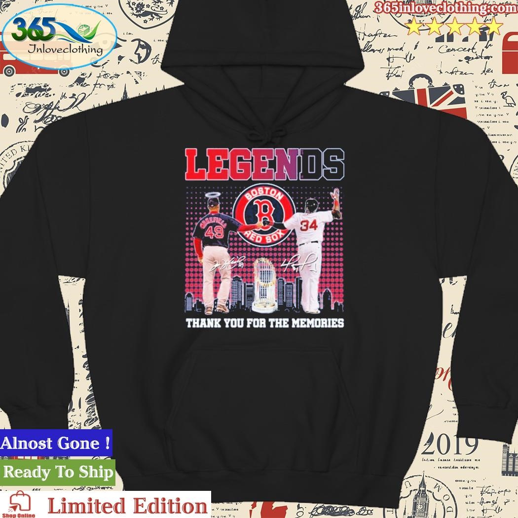 Boston red sox legends thank you for the memories shirt - Limotees