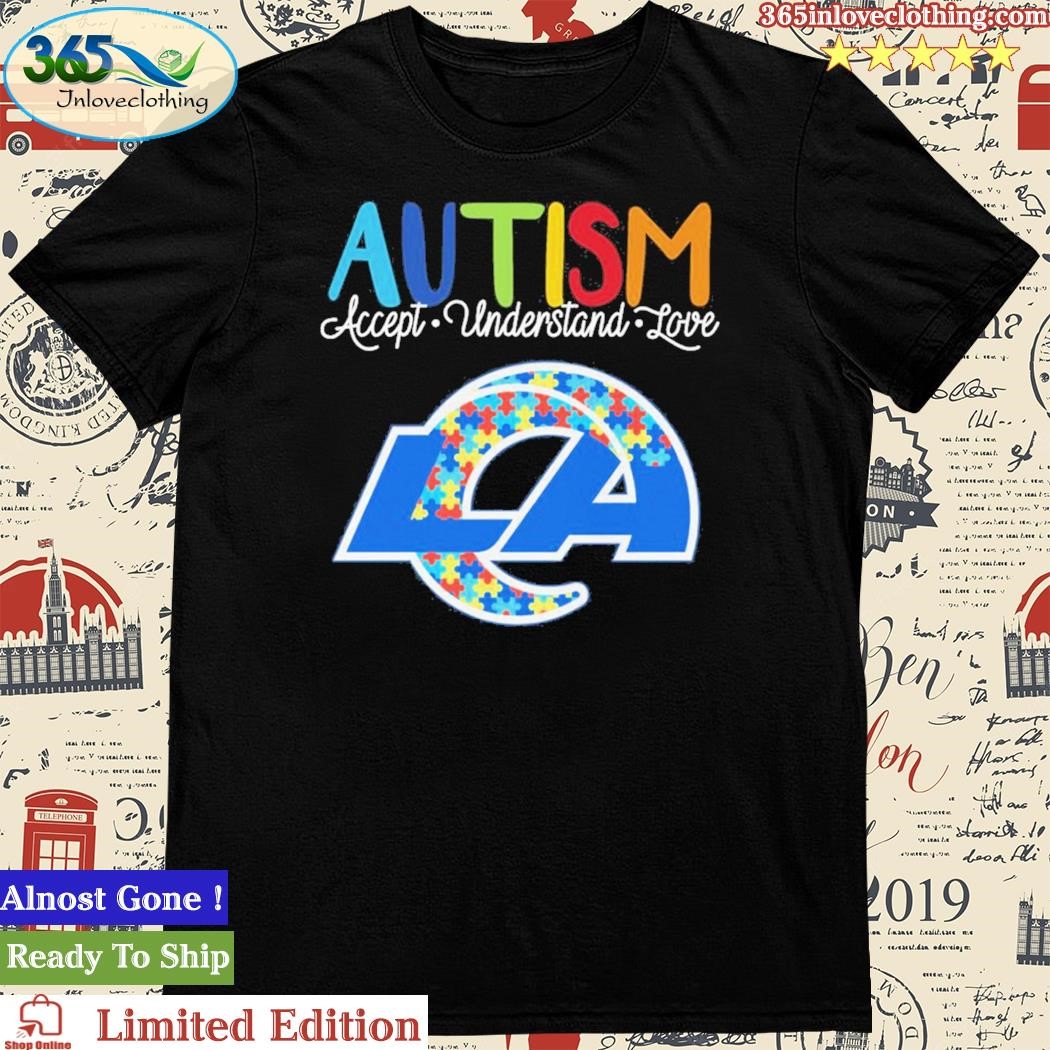 Los Angeles Rams Nfl Autism Awareness Accept Understand Love Shirt