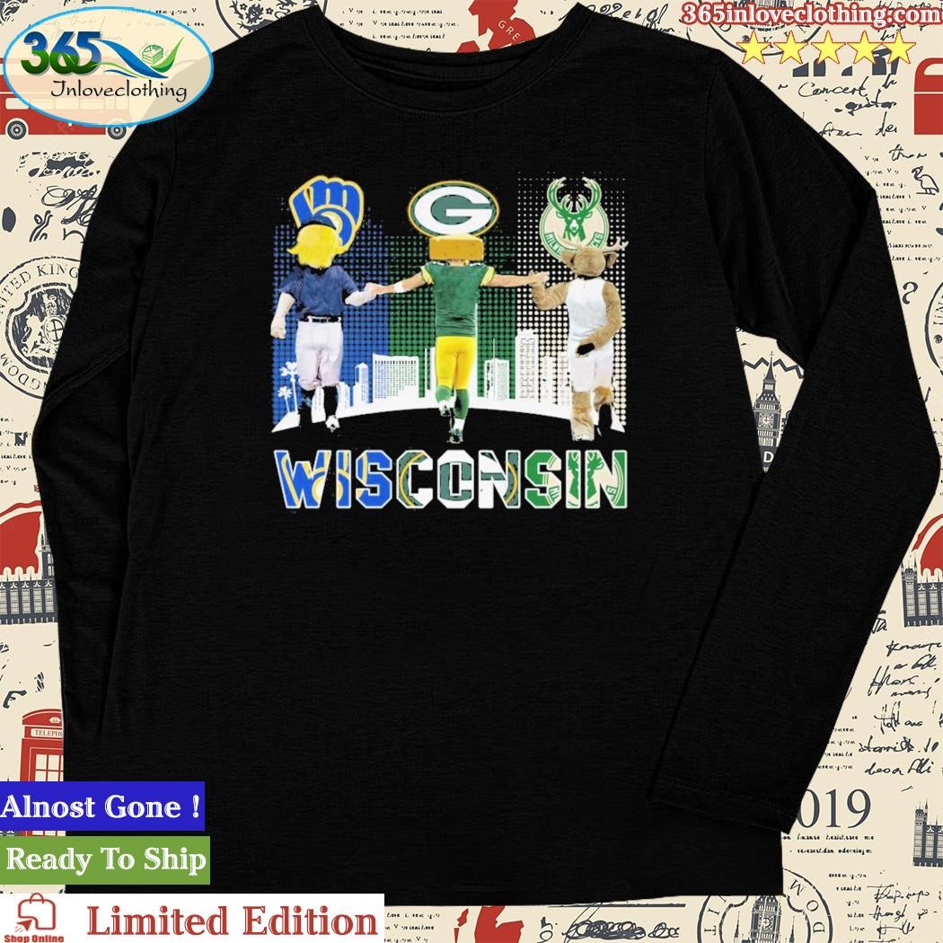 Wisconsin sport team city Green Bay Packers Milwaukee Brewers Milwaukee  Bucks shirt - T-Shirt AT Fashion LLC