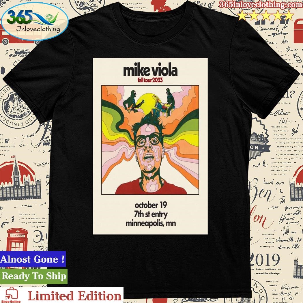 Official Mike Viola 7th St Entry Minneapolis, MN October 19, 2023 Event Poster Shirt