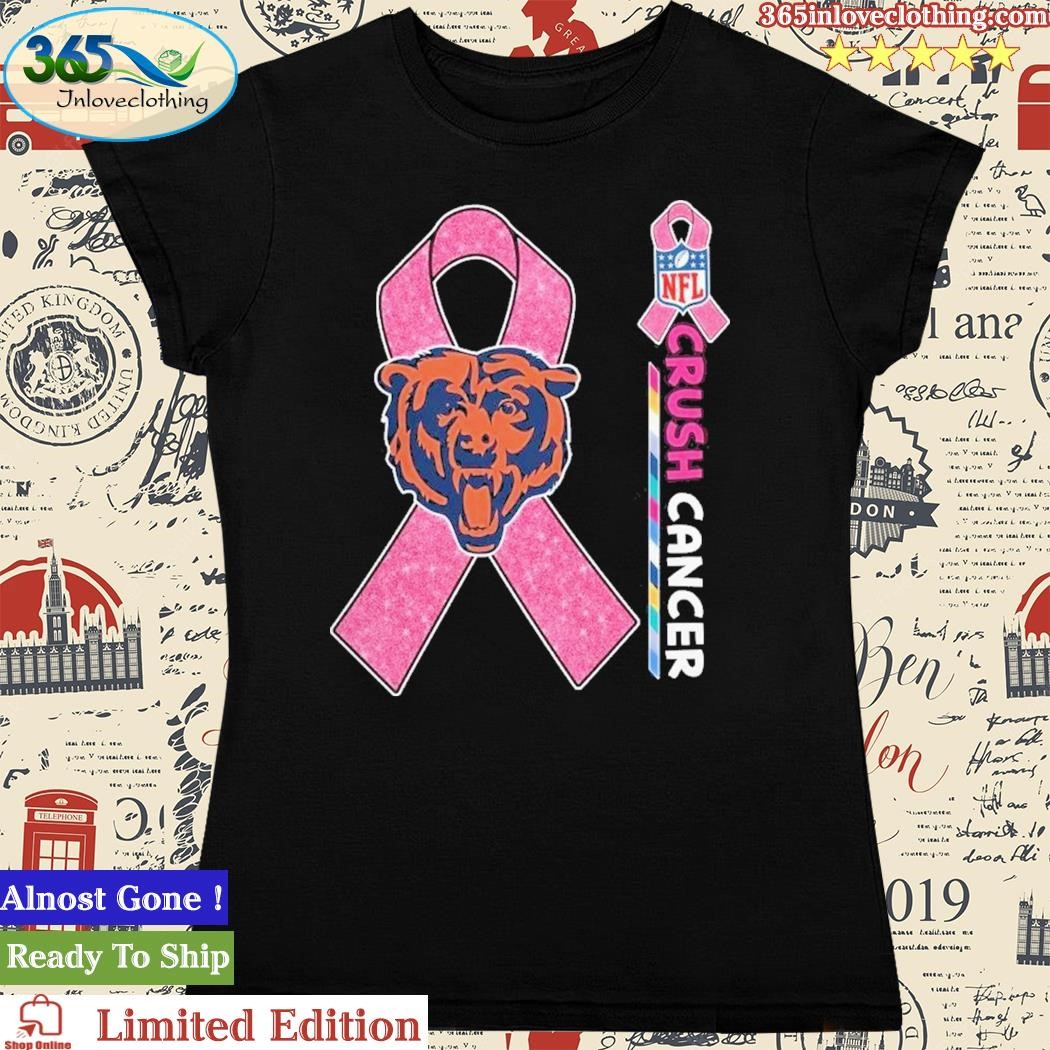 Crush Cancer Chicago Bears NFL Shirt Cancer Support Women Men