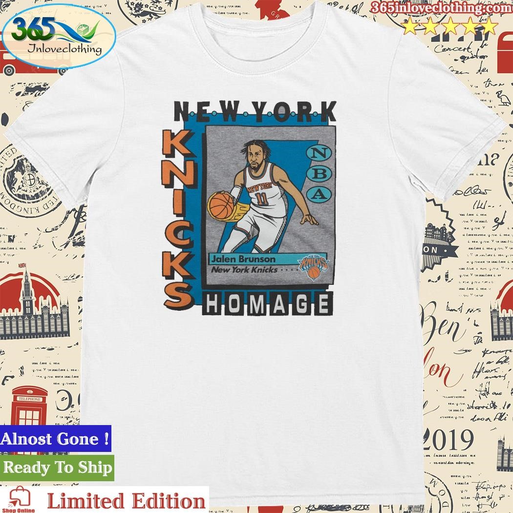 Official New York Knicks Trading Card Jalen Brunson Shirt