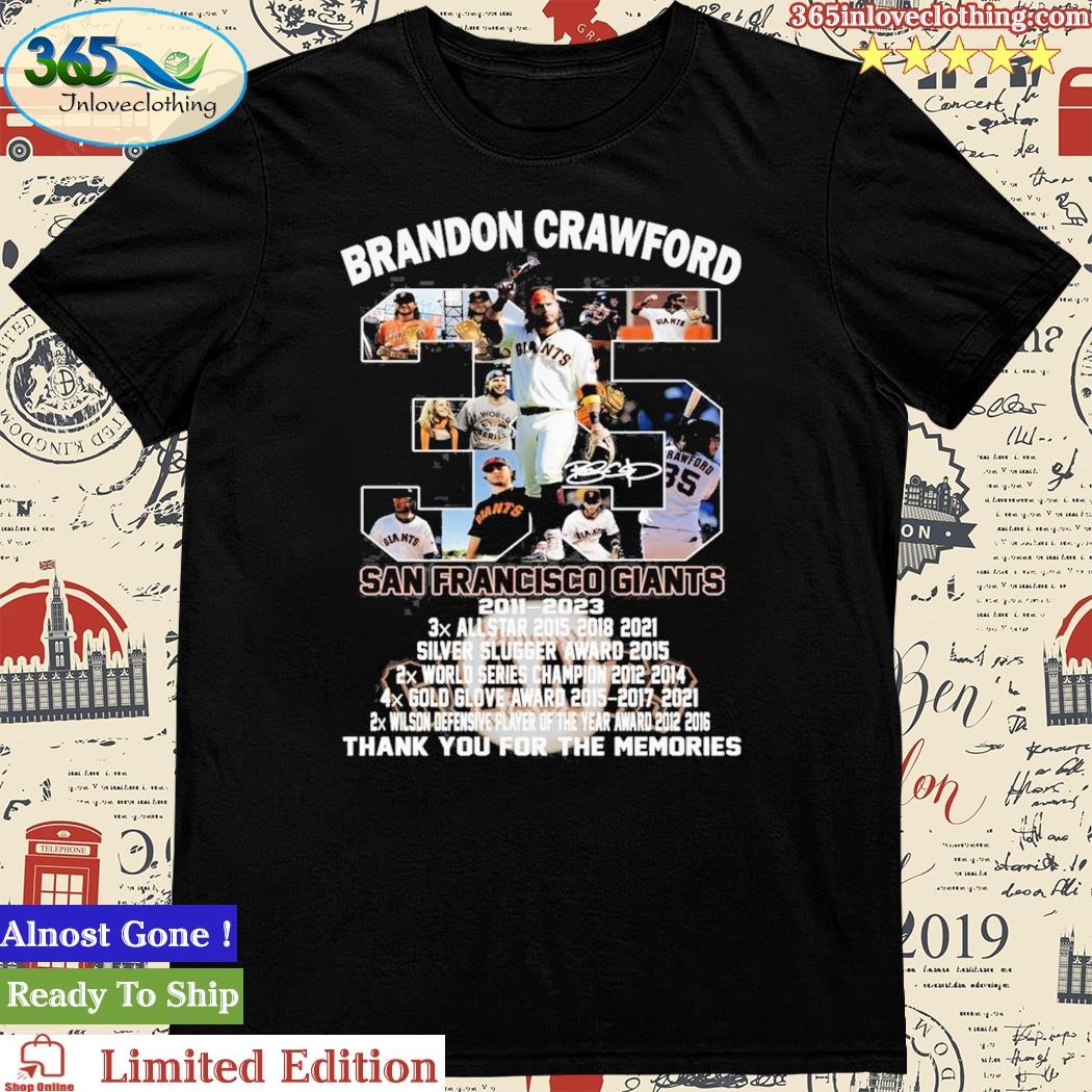 35 Brandon Crawford San Francisco Giants 2011 – 2023 Memories T-shirt -  Shibtee Clothing