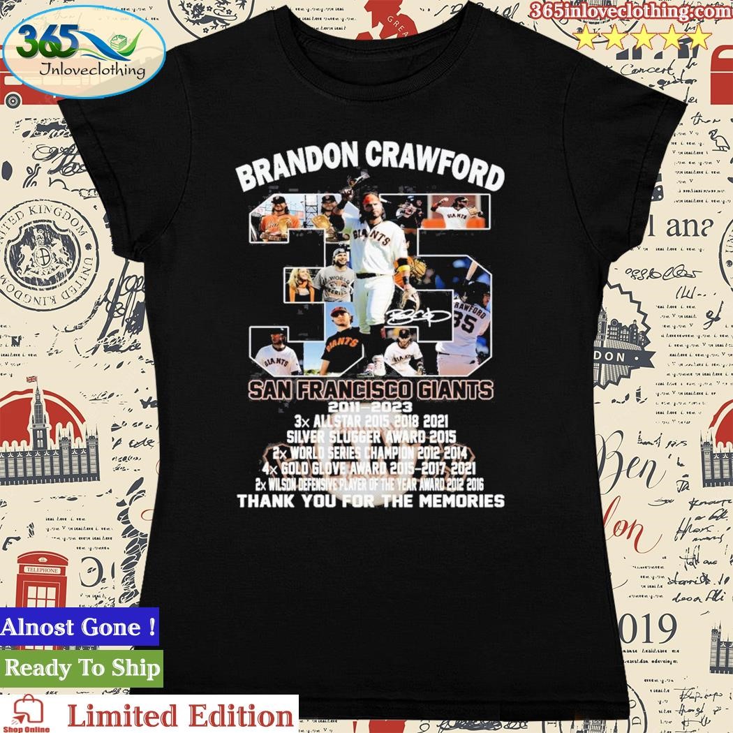 Official 35 Brandon Crawford San Francisco Giants 2011 – 2023 Memories Shirt,  hoodie, tank top, sweater and long sleeve t-shirt