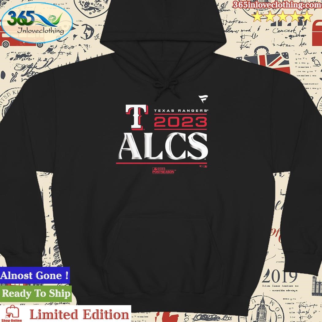 Texas rangers fanatics branded black 2023 alcs locker room shirt, hoodie,  sweater, long sleeve and tank top