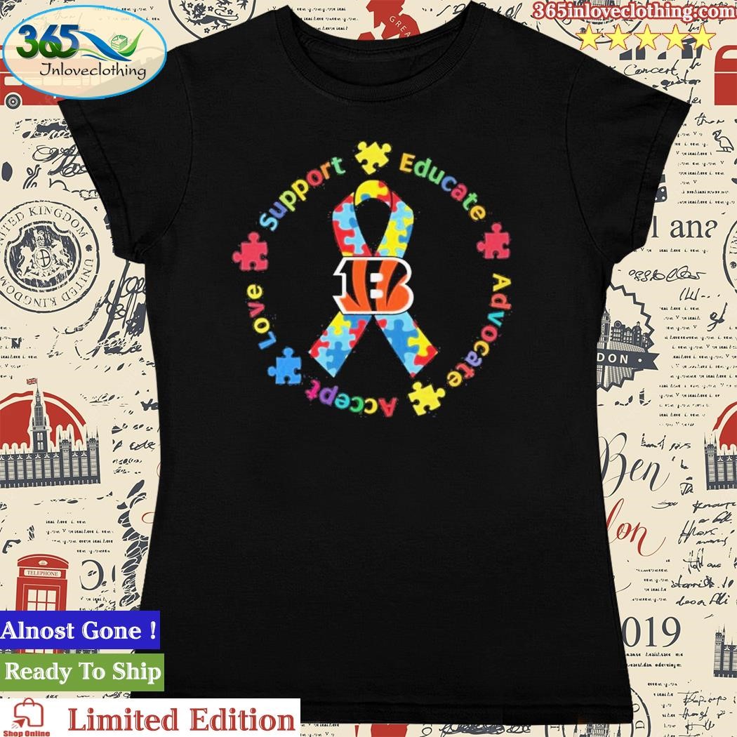 2023 Cincinnati Bengals NFL Autism It's Ok To Be Different Shirt -  Freedomdesign