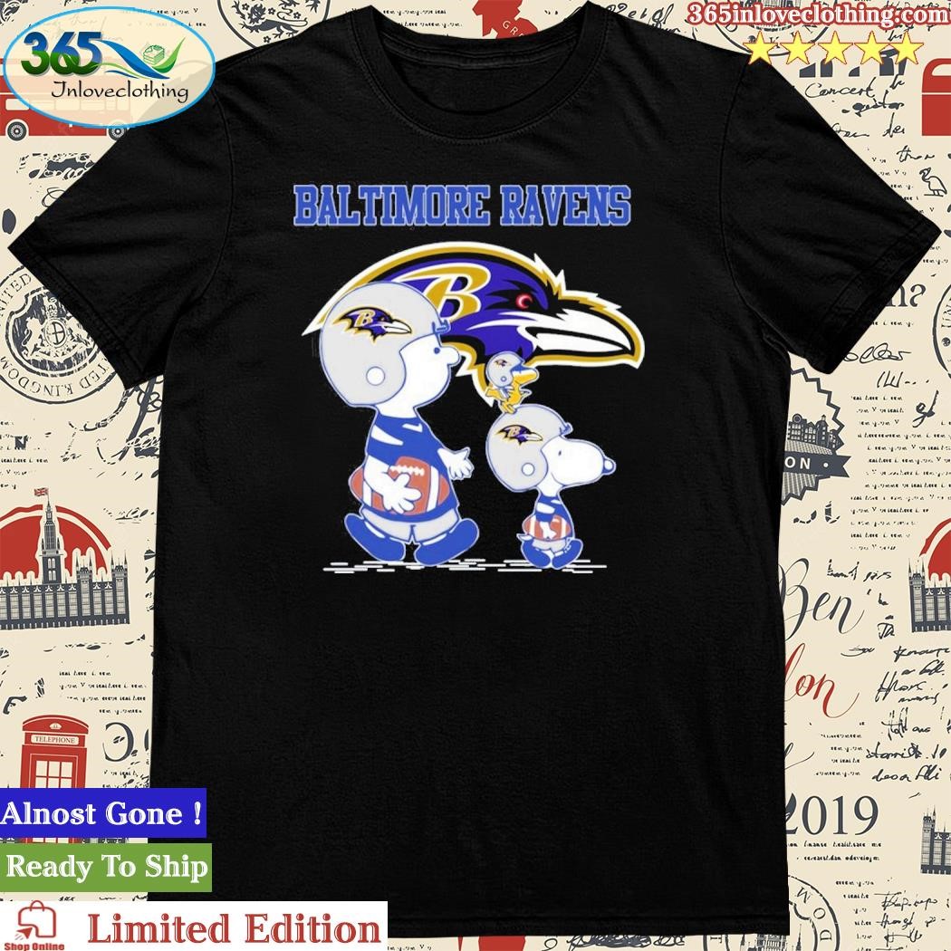 Official Baltimore Ravens Snoopy Play Soccer Shirt
