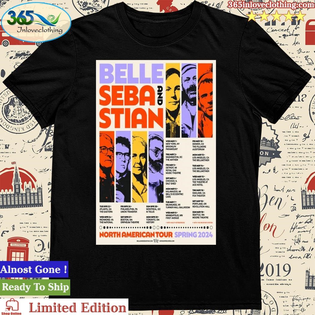 Official Belle And Sebastian 2024 North American Spring Poster Shirt