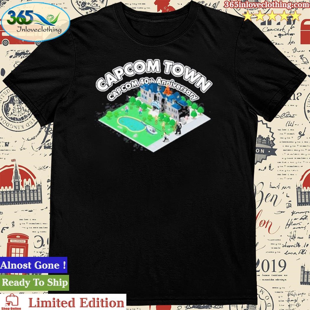 Official Capcom Town Capcom 40Th Anniversary Shirt