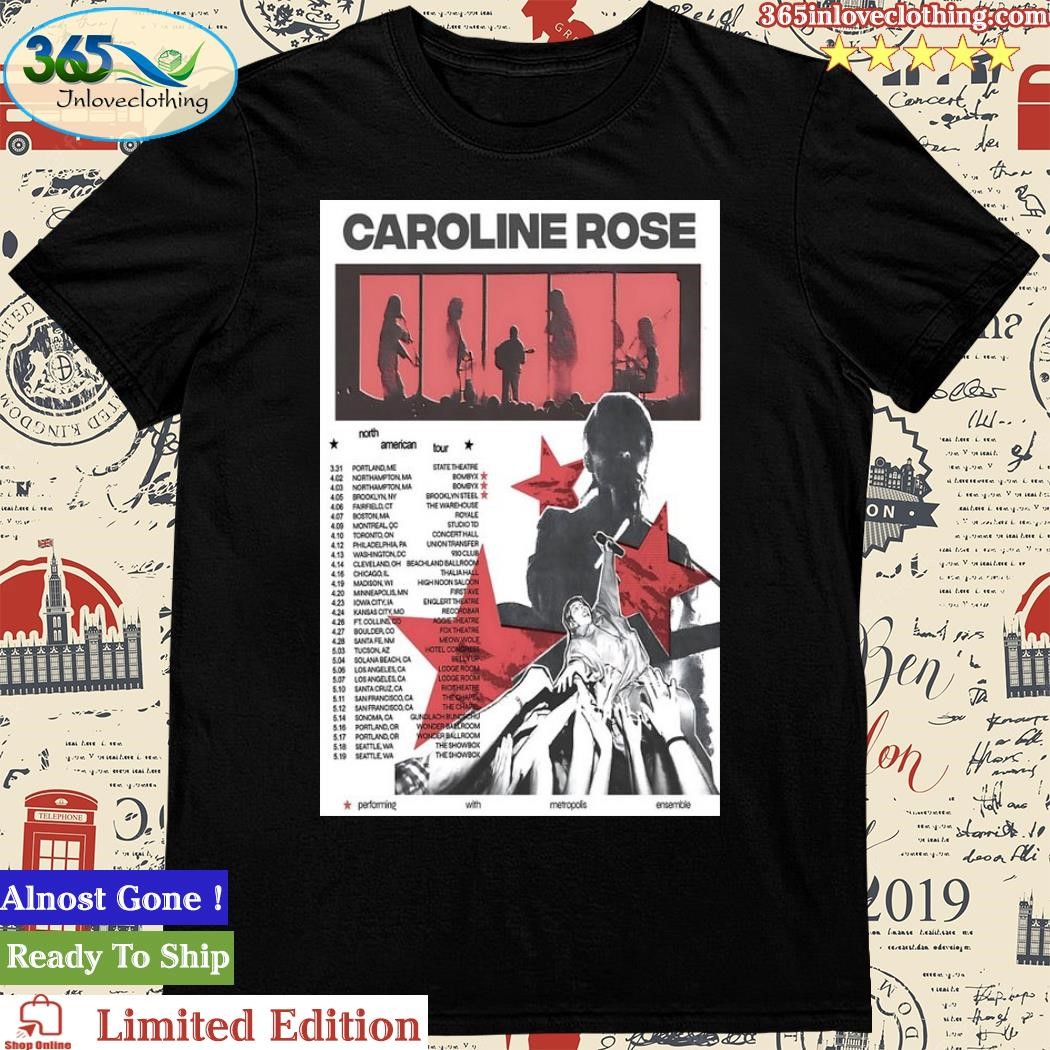 Official Caroline Rose North American 2024 Tour Poster Shirt