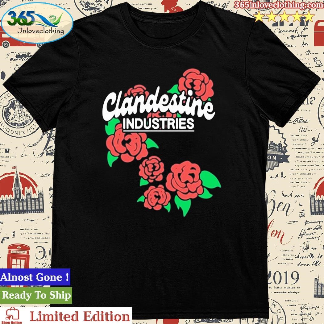 Official Clandestine Industries Band Of Roses Shirt