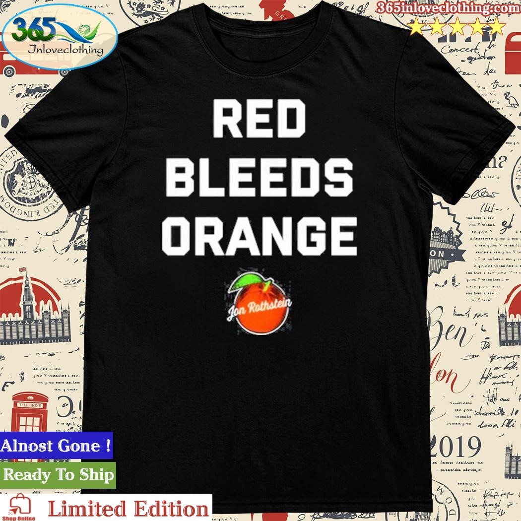 Official Collegehoops Red Bleeds Orange Shirt