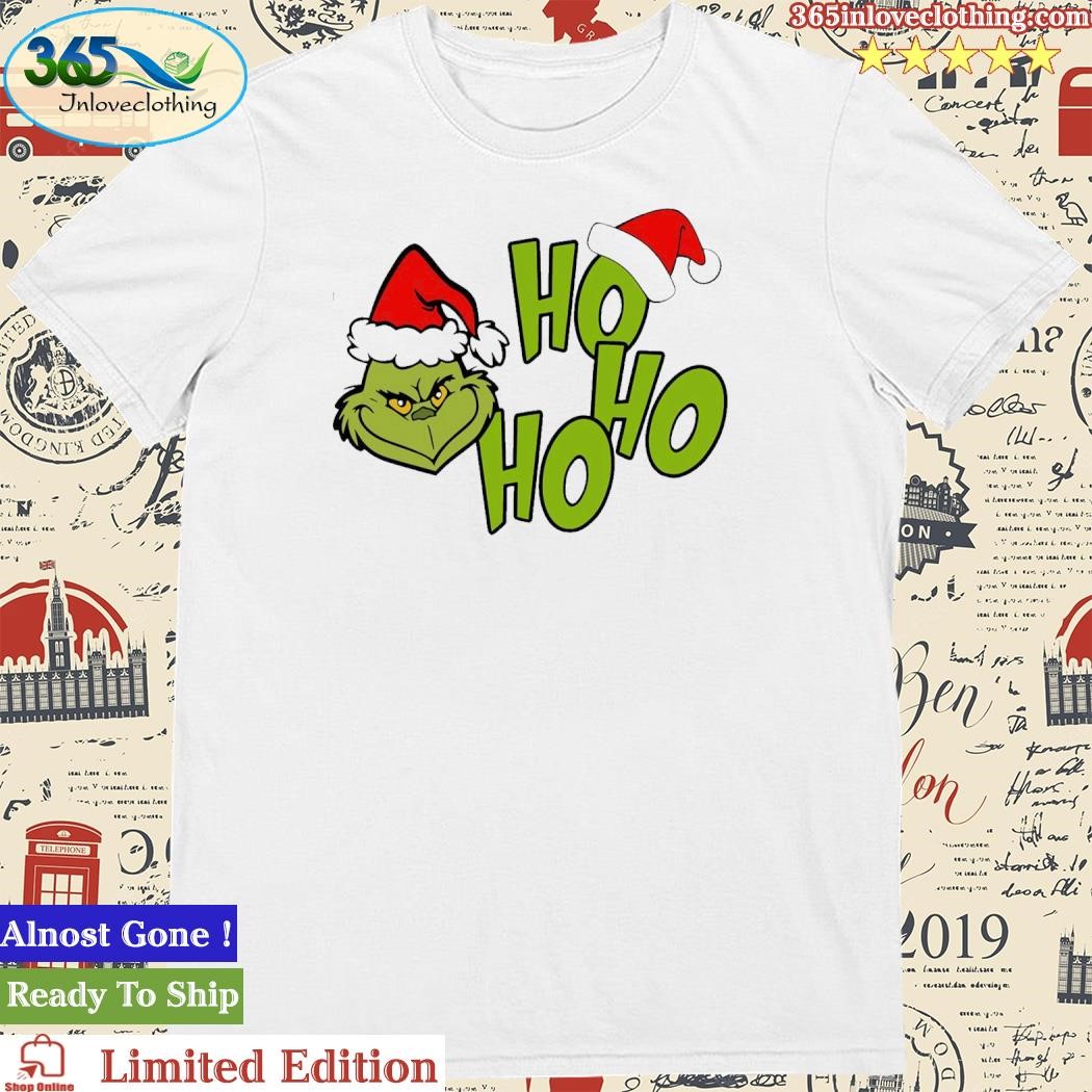 Official Grinch Ho Ho Ho Funny Christmas Shirt