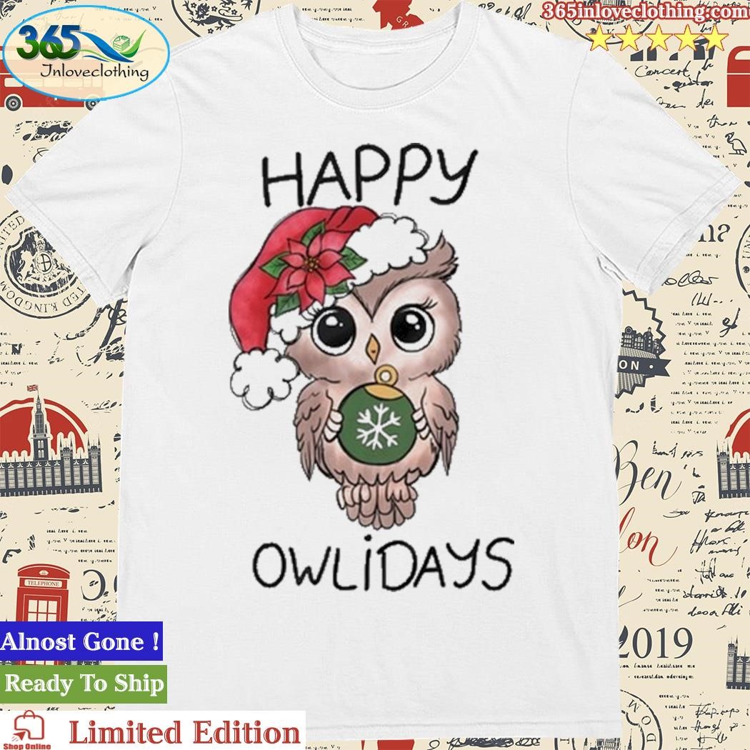 Official Happy Owlidays Christmas Shirt