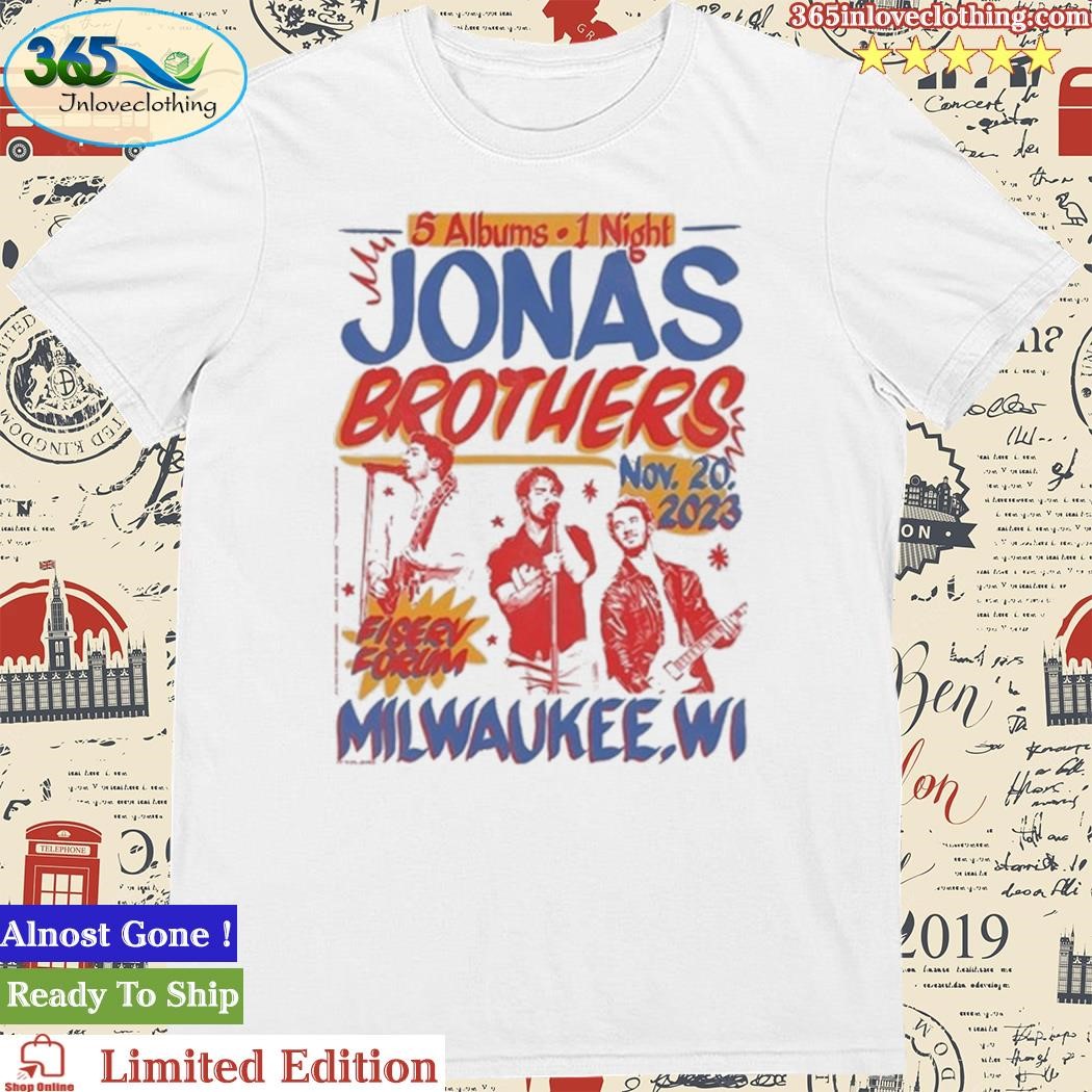 Official Milwaukee, WI November 20, 2023 Jonas Brothers Tour Shirt