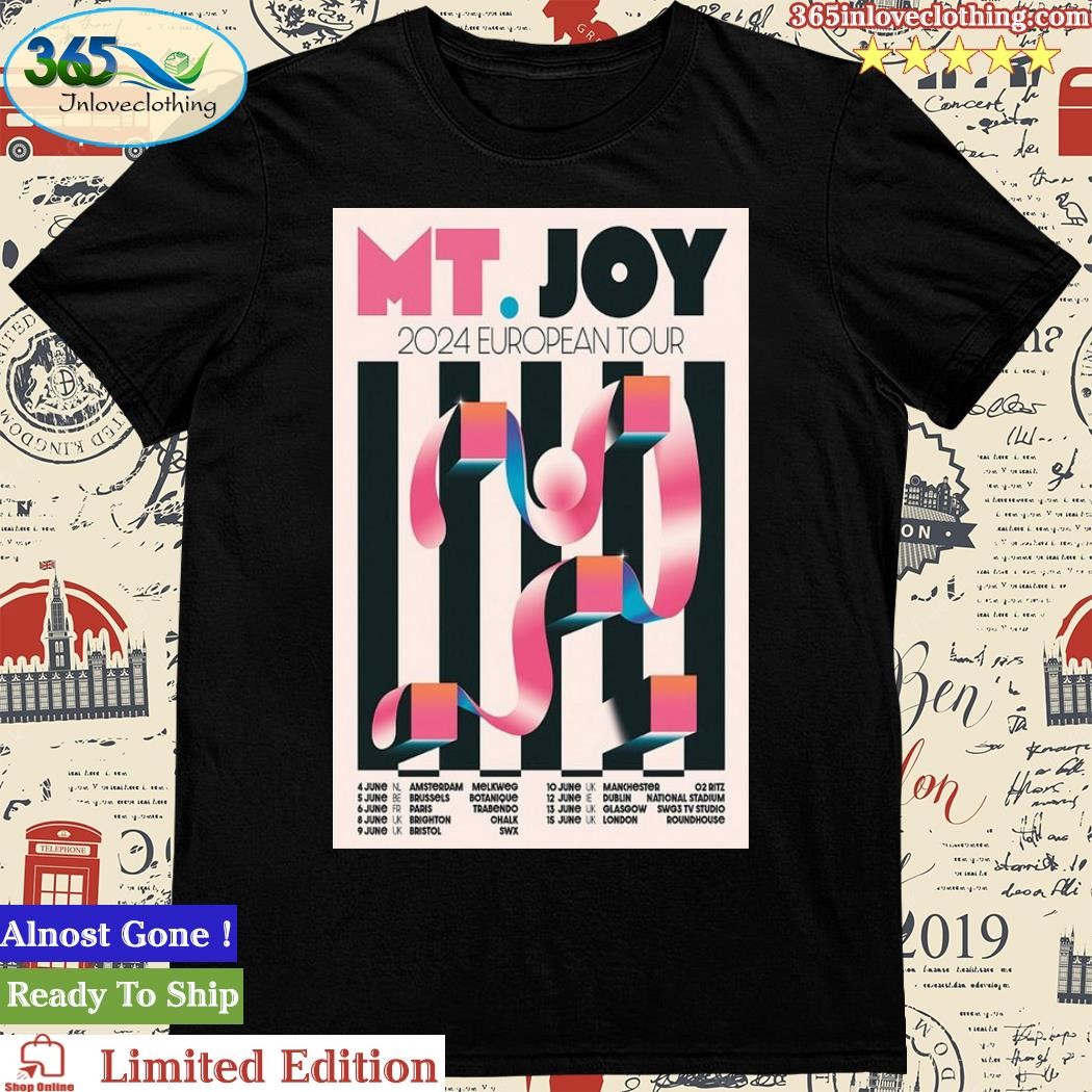 Official Mt.Joy Europe 2024 Tour Poster Shirt