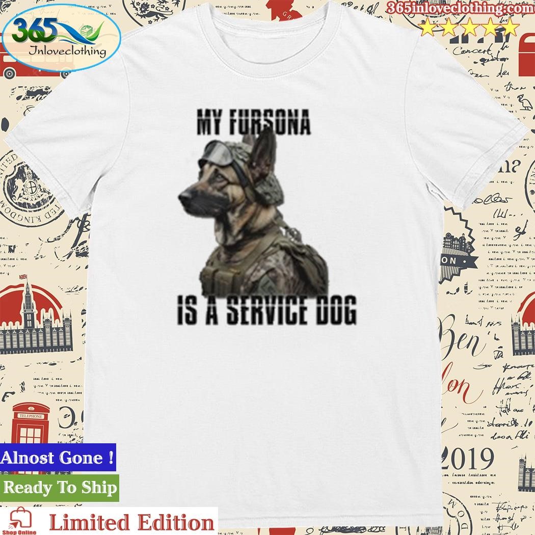 Official My Fursona Is A Service Dog Shirt