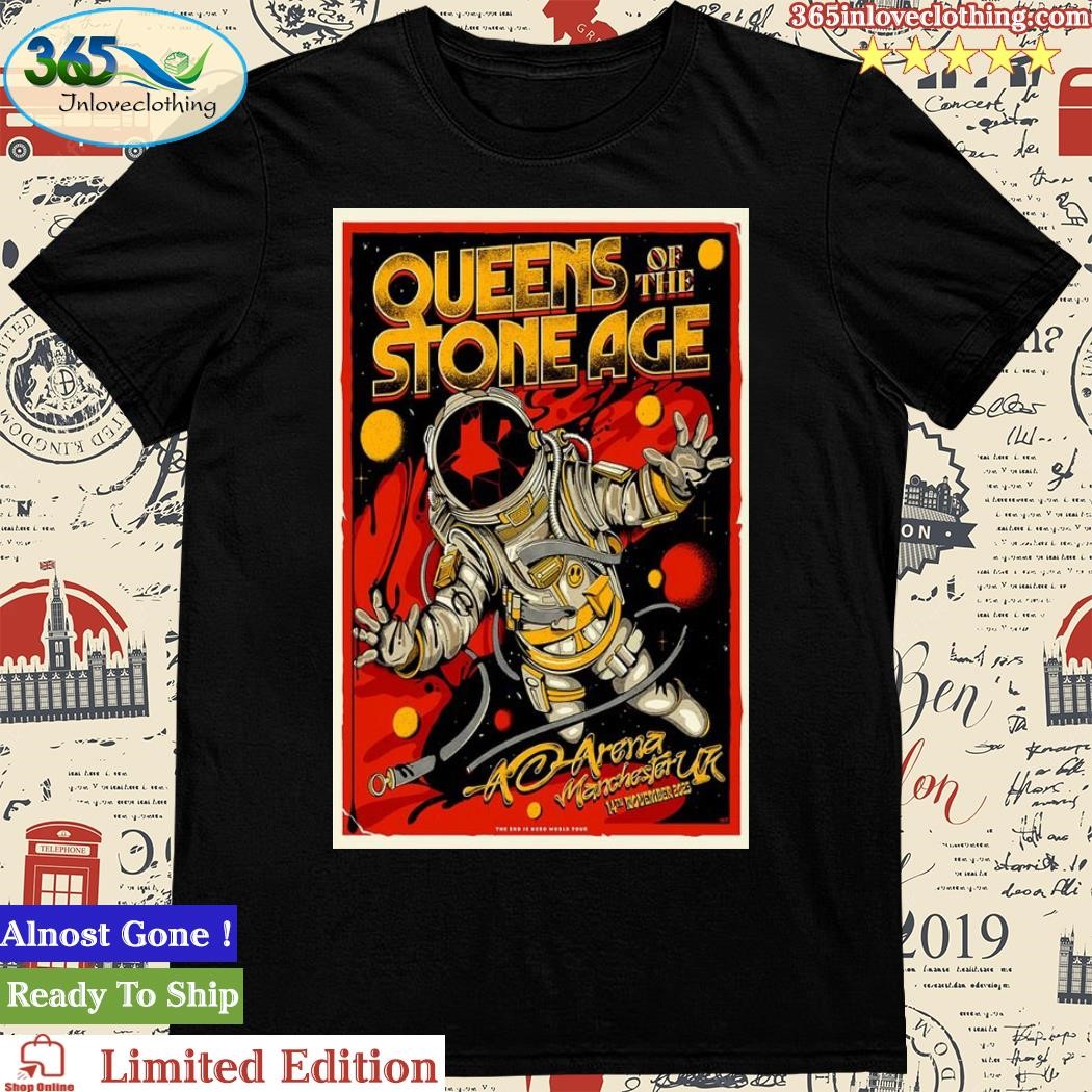 Official Queens of the Stone Age Nov 14, 2023 AO Arena, Manchester, UK Poster Shirt