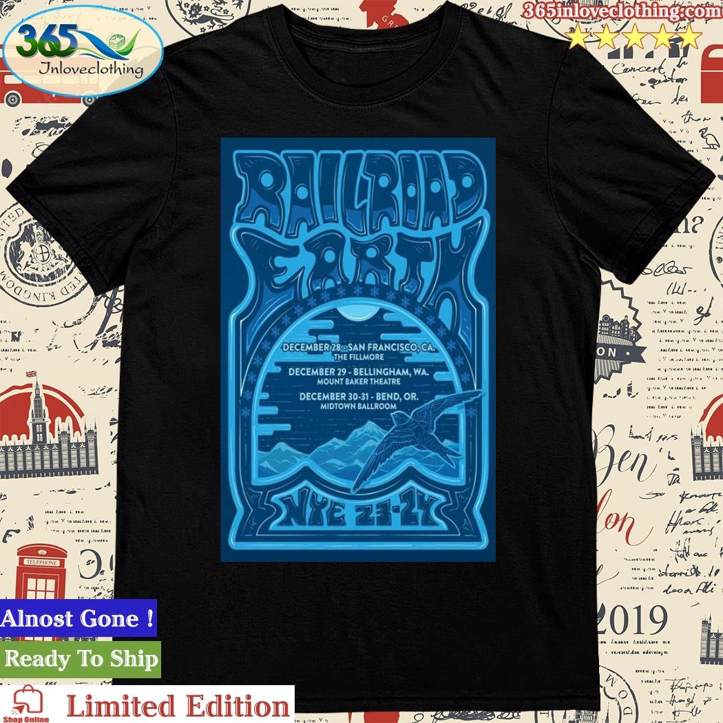 Official Railroad Earth NYE December 2023 Poster Shirt