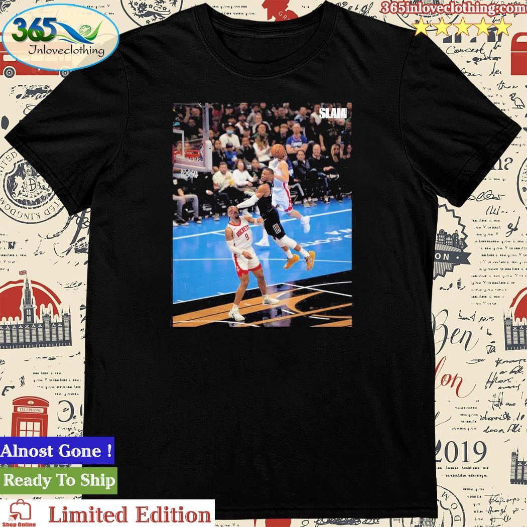 Official Russell Westbrook Dunk Covered Dillon Brooks Whole Face Shirt