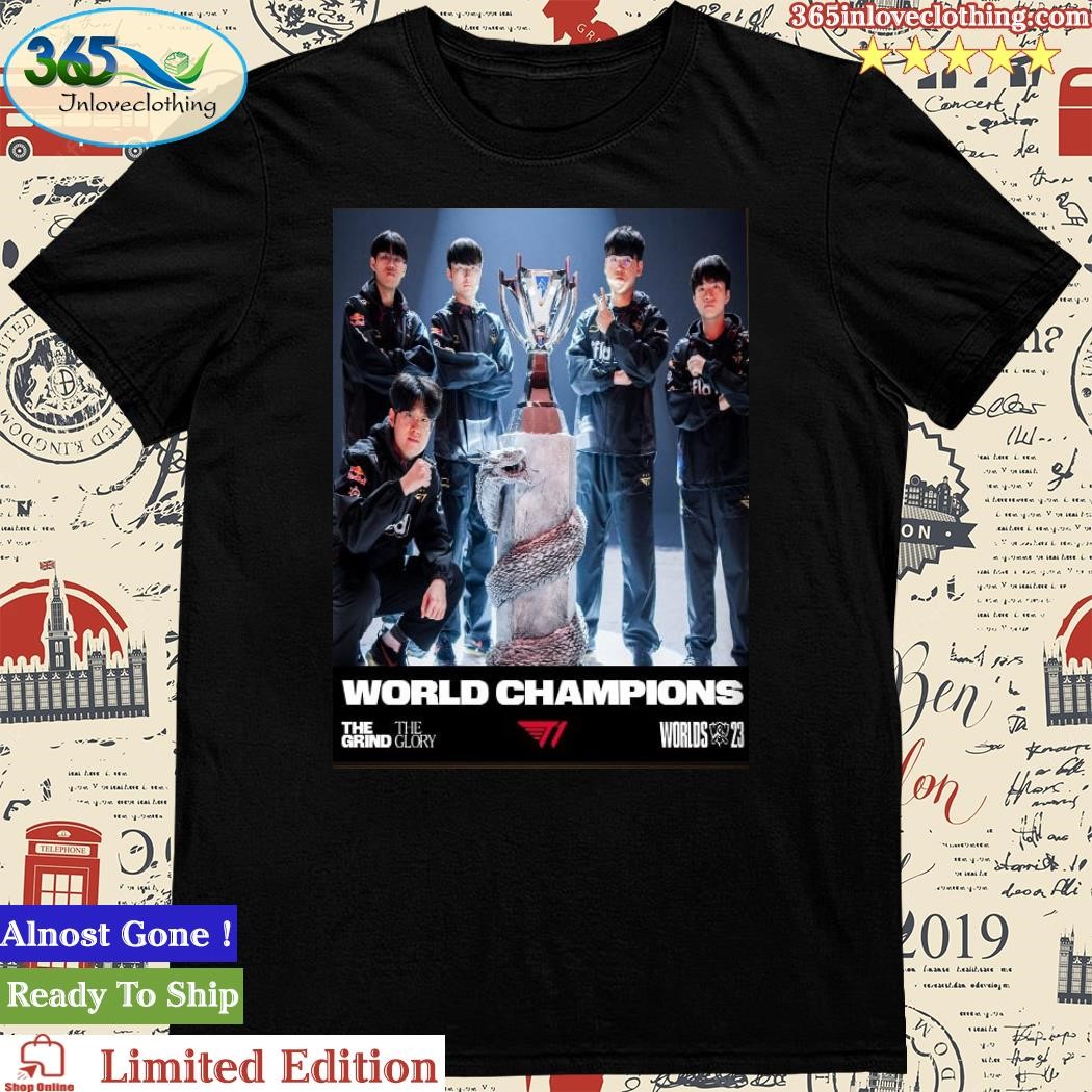 Official SK Telecom T1 World Champions League of Legends Worlds 2023 Home Decor Poster Shirt