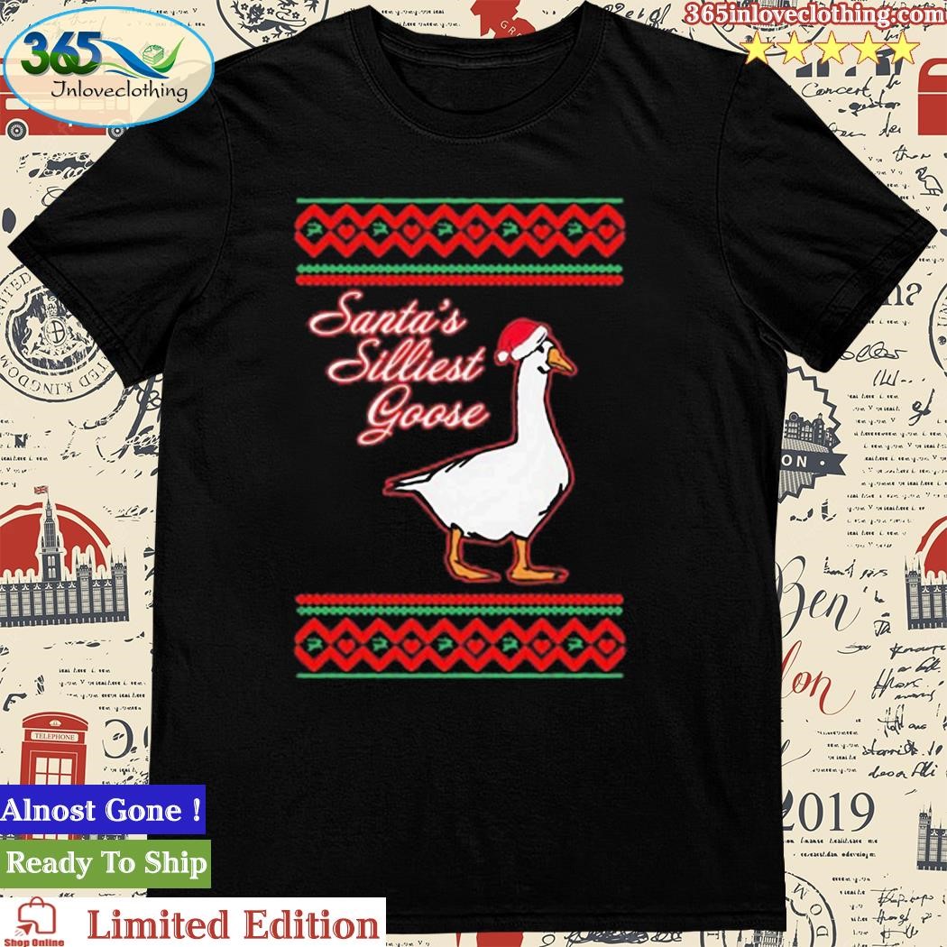 Official Santa's Silliest Goose Tacky Shirt