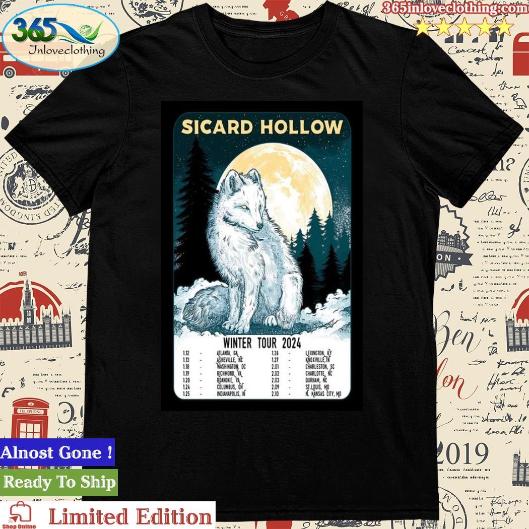 Official Sicard Hollow 2024 Winter Tour Poster Shirt