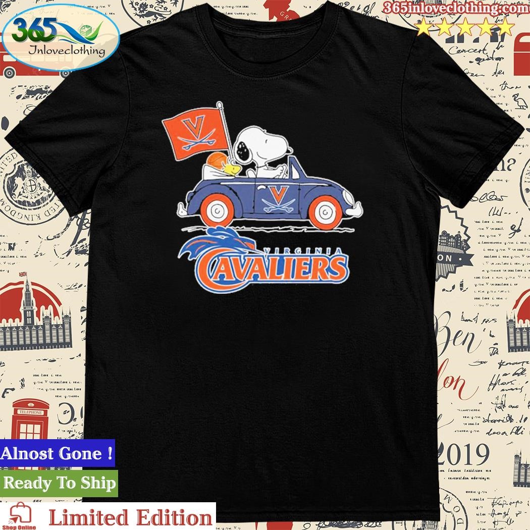 Official Snoopy Driving A Car Virginia Cavaliers Shirt