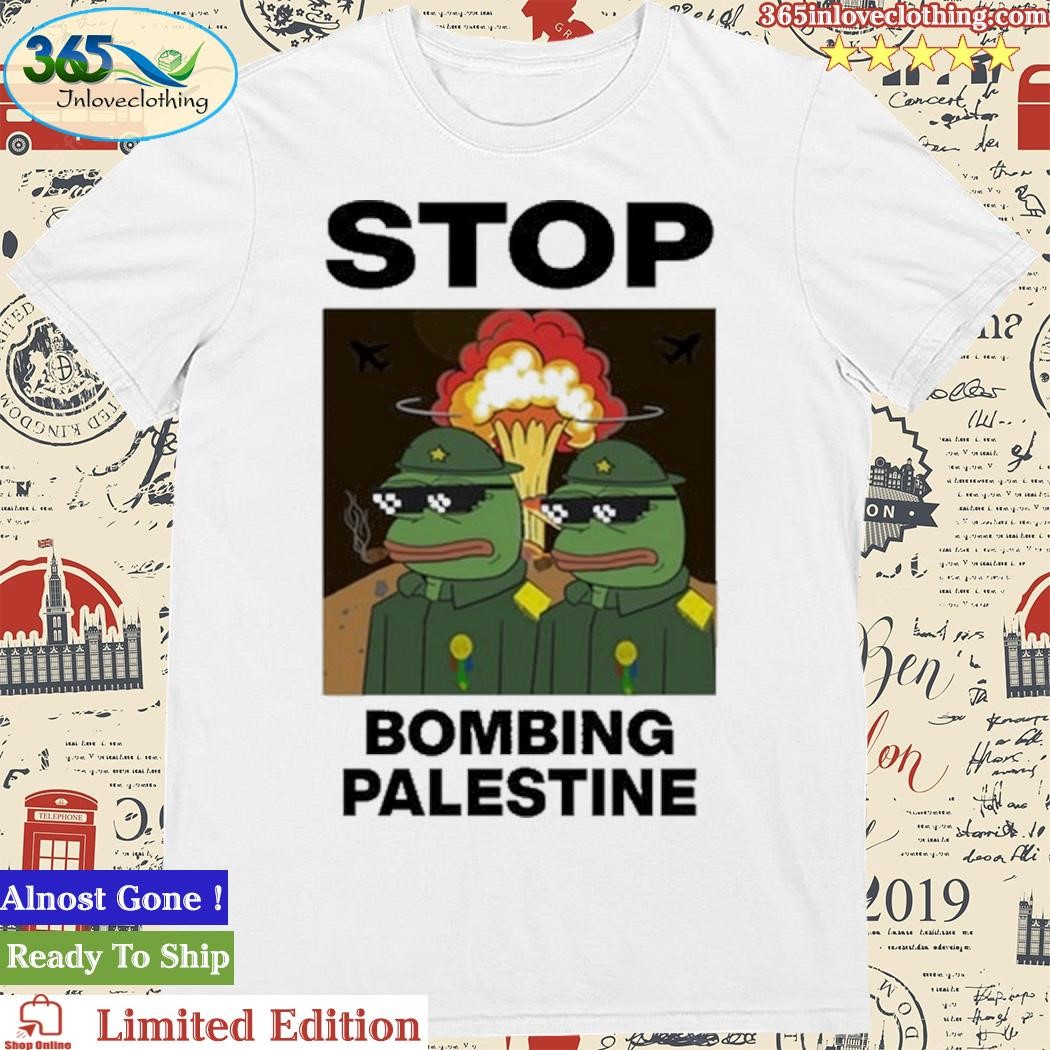 Official Stop Bombing Palestine Free Palestine Shirt