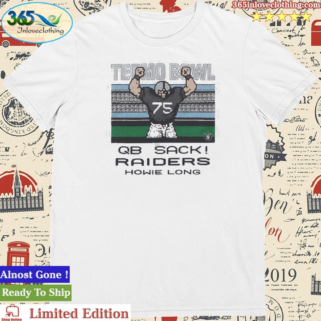 Official Tecmo Bowl Raiders Howie Long Shirt