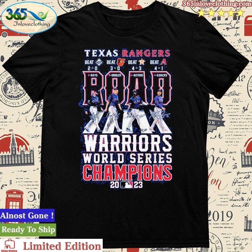 Official Texas Rangers Warriors World Series Champions 2023 Shirt